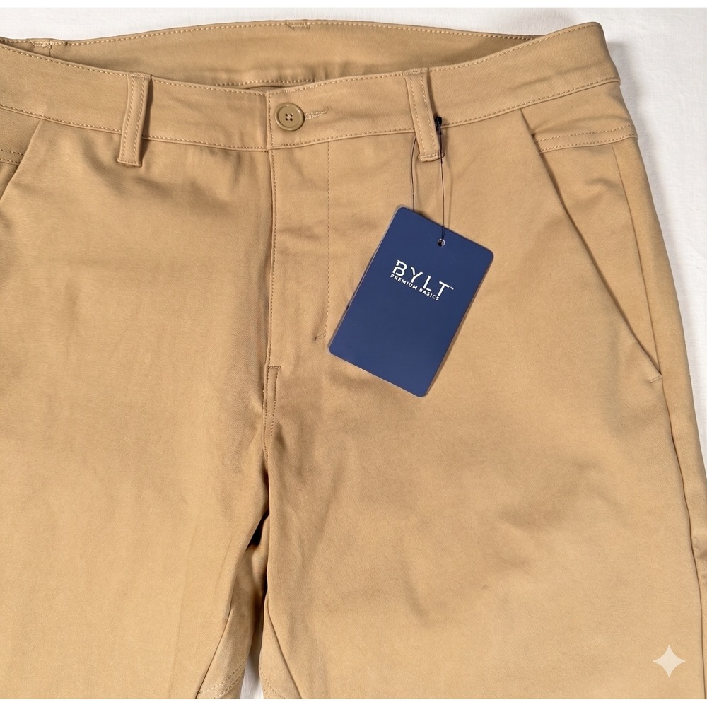 BYLT Everyday Jogger Mens 33 Tan Tapered Stretch Performance Pants NWT